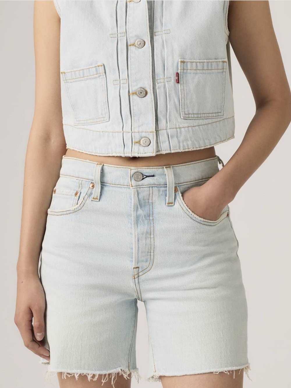 Levi’s 501 Mid Thigh Short, Size 32, Color: Practice Match